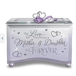 The Bradford Exchange Mother & Daughter Forever Keepsake Box EUC